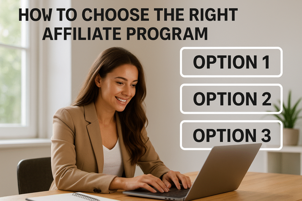How to Choose the Right Affiliate Program